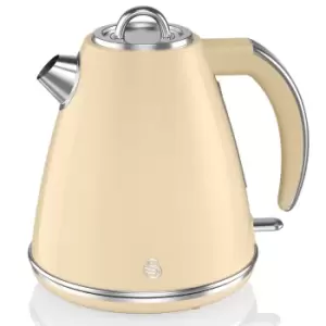 image of Swan SK19020CN 3000W 1.5L Retro Jug Kettle - Cream