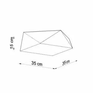 Image of Sollux Plafond Hexa 35 Black