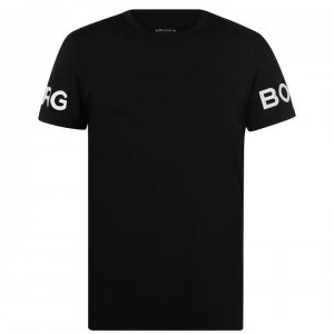 Image of Bjorn Borg Sleeve Logo T Shirt - Black 90651