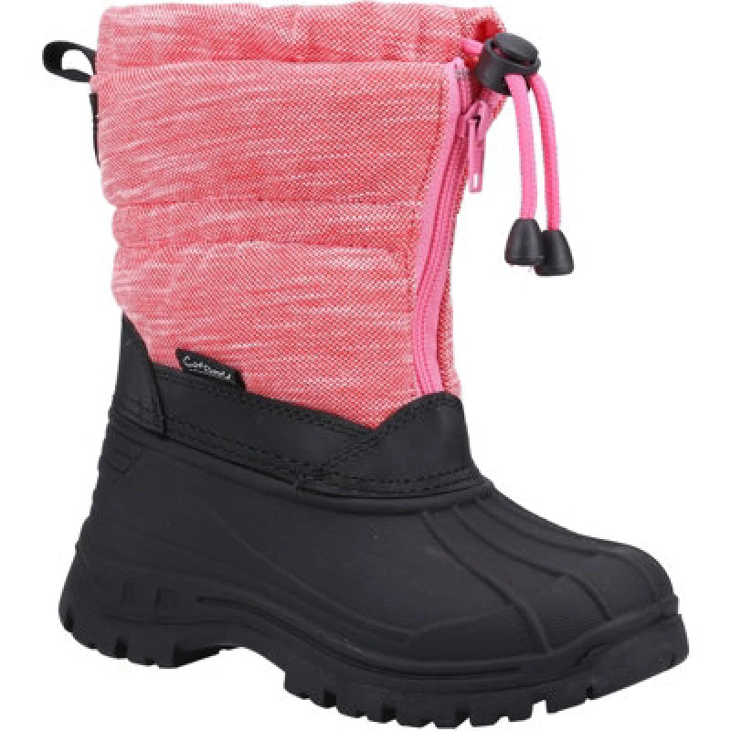 Image of Cotswold Girls Bathford Waterproof Winter Warm Snow Boots UK Size 10.5 (EU 29) BERRY COT797-BERRY-10.5