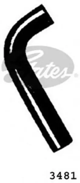 Image of Curved Radiator Hose 260mm X 38 Gates 3481