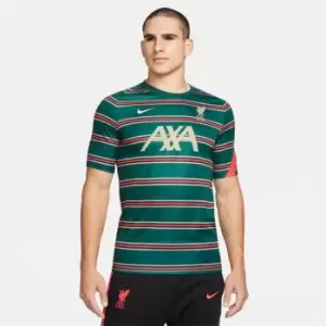 Image of Nike Liverpool Pre Match Shirt 2021 2022 Mens - Blue