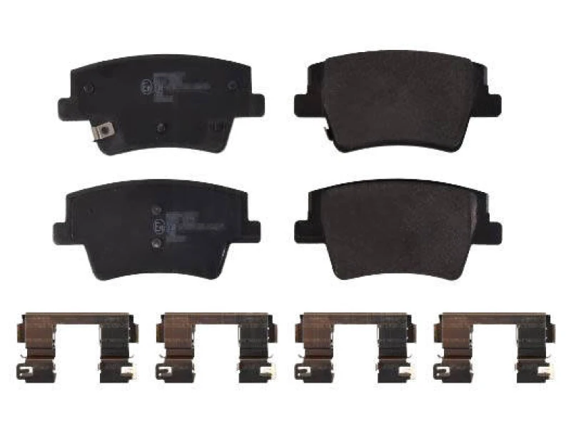 Image of Blue PRINT ADBP420027 Brake pad set Rear Axle, with acoustic wear warning Brake Pad Set,disc brake (402)
