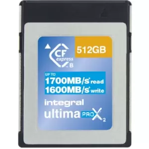 Image of Integral 512GB UltimaPro X2 CFExpress Professional Memory Card Type B 2.0