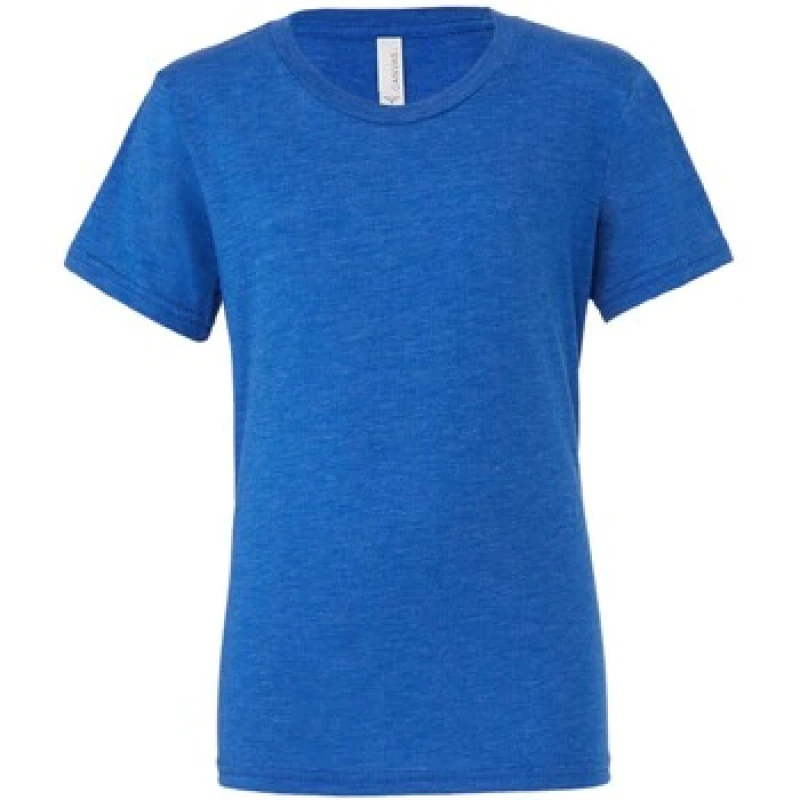 Image of Bella + Canvas Mens Canvas Triblend Crew Neck T-Shirt Short Sleeve T-Shirt in Royal Size: XS Royal Male XS