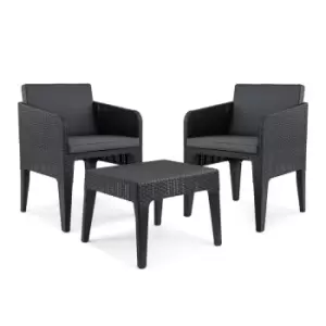 Image of Keter Columbia 2 Seat Balcony Set Grey - Garden & Outdoor
