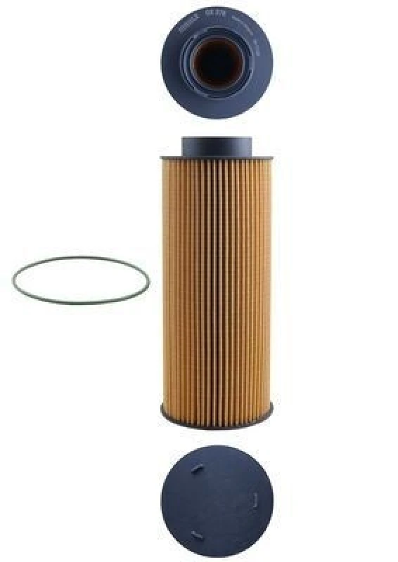 Image of MAHLE OX 376D Oil filter Filter Insert, with gasket/seal Oil Filter (7)