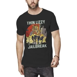 image of Thin Lizzy - Jailbreak Explosion Unisex Large T-Shirt - Black