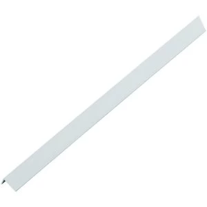 image of Wickes Angle - White PVCu 23.5 x 23.5 x 2.5m