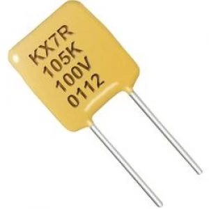 image of Ceramic capacitor Radial lead 0.1 uF 100 V 10