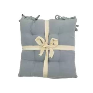 Image of Crossland Grove SC Plain Cotton Seatpad Grey 430x430mm (2pk)