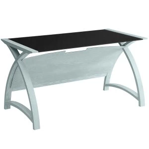 Jual Helsinki Curve Grey Ash/Glass Laptop Desk 1300