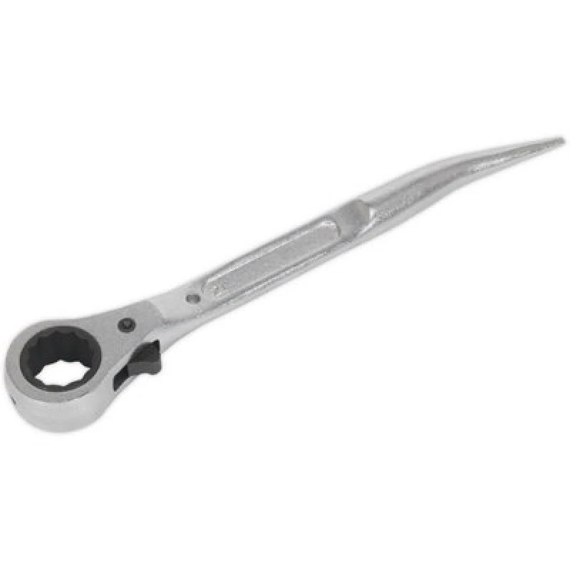 Image of Loops PRO 21mm Scaffold Spanner Podger Ratchet Handle - Ratcheting Socket Wrench Tool Multi