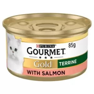 image of Gourmet Gold Terrine Salmon Cat Food 85g