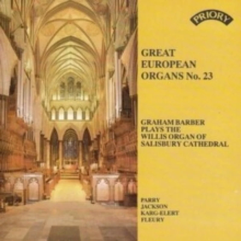 Image of Great European Organs No. 23: Graham Barber Plays the Willis Organ of Salisbury Cathedral CD / Album