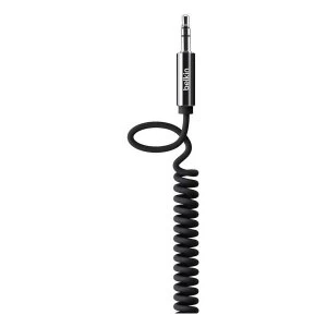 image of Belkin AV10126CW06-BLK 1.8M MIXIT Coiled Audio Cable in Black