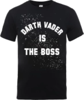 Image of Star Wars Darth Vader Is The Boss T-Shirt - Black