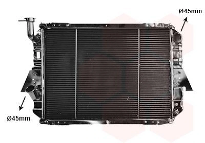 Image of VAN WEZEL Engine radiator VAN WEZEL 13002088