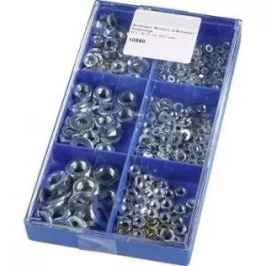 image of 804436 400 Piece nut, washer, and lock-washer set Content 400 pc(s)