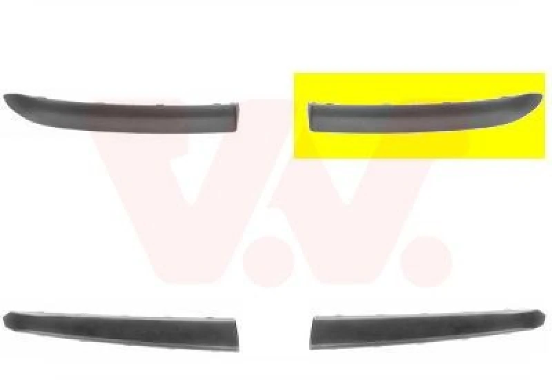 Image of VAN WEZEL Bumper cover VAN WEZEL 1620583