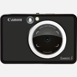 image of Canon Zoemini S Instant Camera Colour Photo Printer, Matt Black