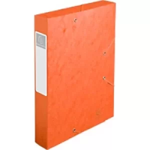 image of Cartobox Elasticated Box File 60mm, A4, Orange, Pack of 10