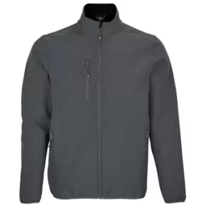 Image of SOLS Mens Falcon Recycled Soft Shell Jacket (3XL) (Charcoal)