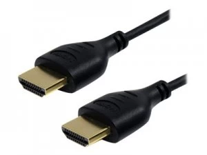 image of StarTech 6ft Slim High Speed HDMI Cable with Ethernet 4K Ultra HD x 2k HDMI Cable HDMI to HDMI MM