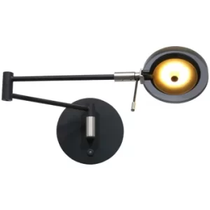 Image of Sienna Turound Integrated LED Wall Light Matt Black