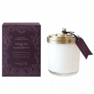 image of MOR Green Fig and Sandalwood Scented Candle 380g