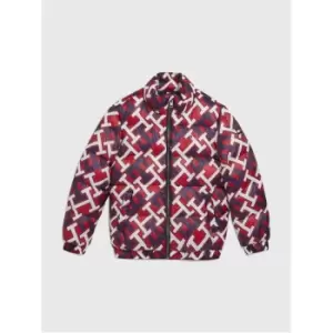 Image of Tommy Hilfiger Aop Down Monogram Puffer Jacket - Blue