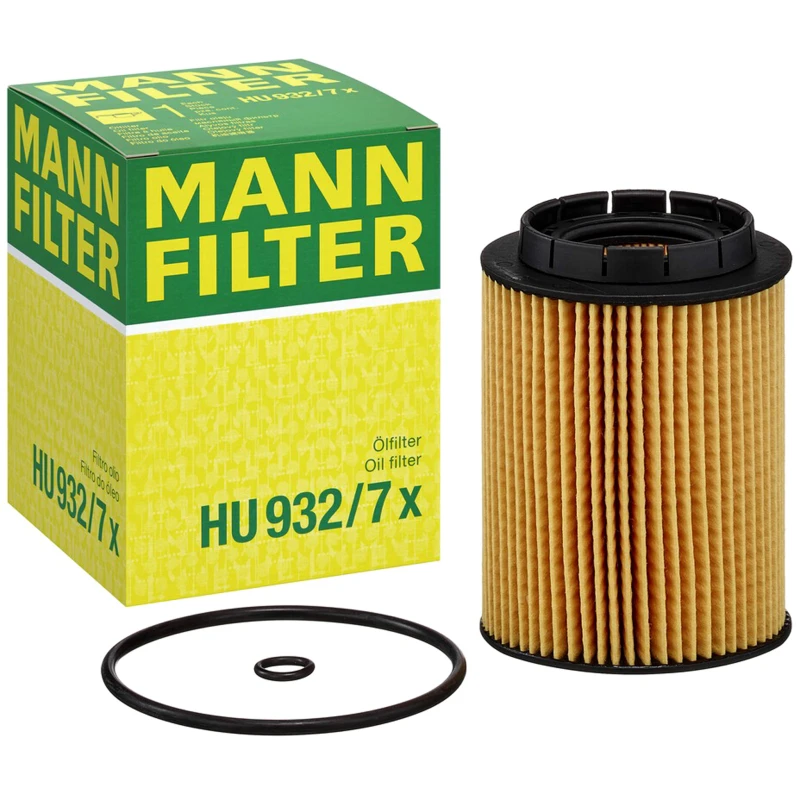 Image of MANN-FILTER HU 932/7 x Oil filter Filter Insert, with gasket/seal Oil Filter (7)