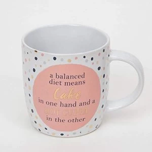 Image of Bellini Stoneware Mug - A Balanced Diet