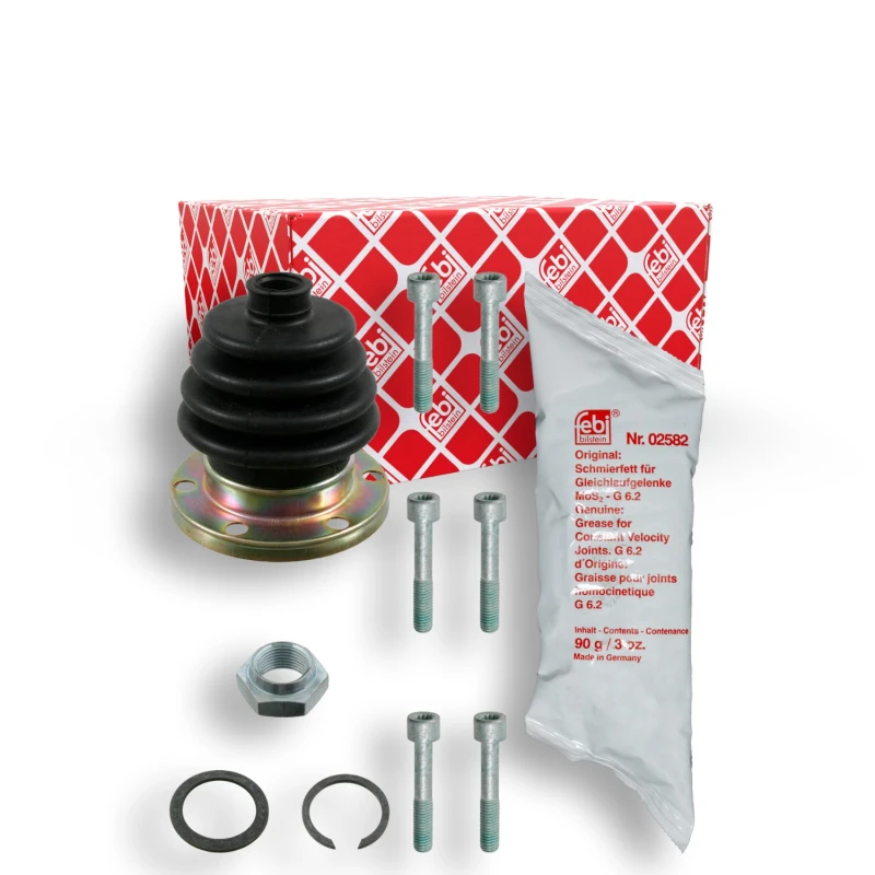Image of FEBI BILSTEIN 03658 CV Boot Front Axle, Rubber Rubber Bellow,drive shaft (194)
