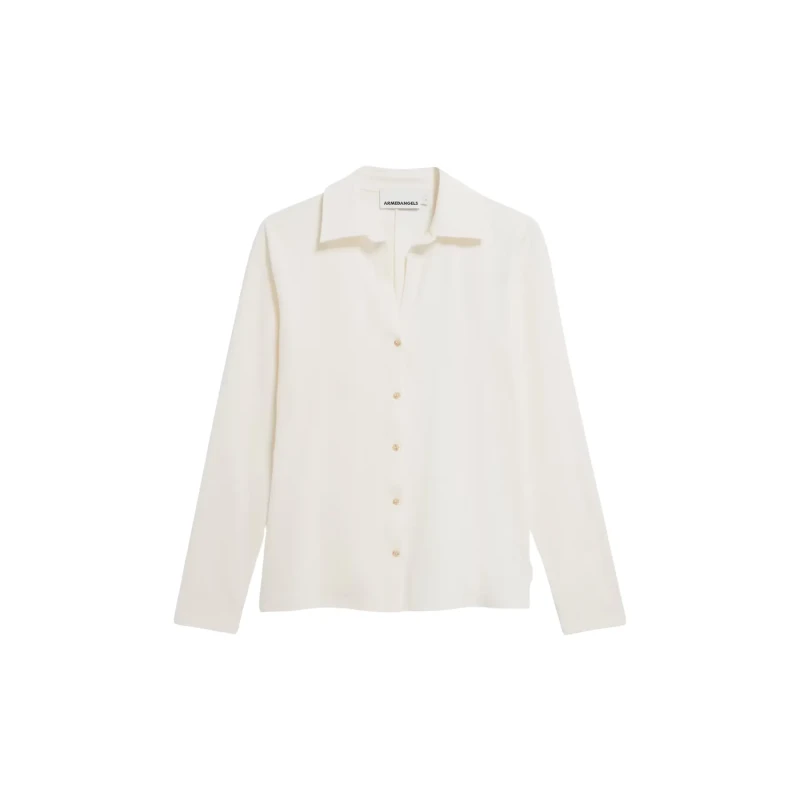 Image of ARMEDANGELS Womens blouse ARMEDANGELS Nalaania Blanc Female M
