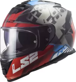 Image of LS2 FF800 Storm Sprinter Helmet, black-grey-red, Size 3XL, black-grey-red, Size 3XL
