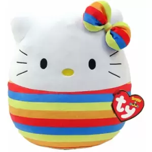 Image of TY Hello Kitty (Rainbow) Squish-a-Boo 14"