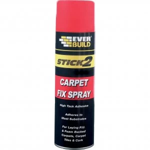 Image of Everbuild Carpet Fix Aerosol Adhesive 500ml