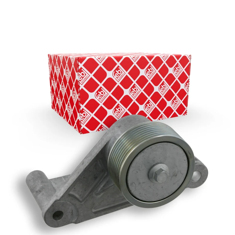 Image of FEBI BILSTEIN 23273 Tensioner with holder Belt Tensioner,v-ribbed belt (541)