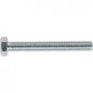 image of Genuine SEALEY SS650 HT Setscrew M6 x 50mm 8.8 Zinc DIN 933 Pack of 50