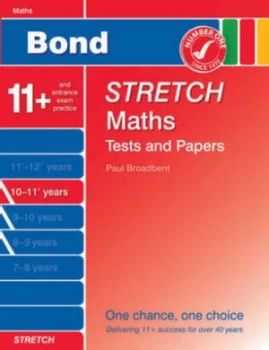Image of Bond Stretch Maths Tests and Papers. 10-11+ Years by Paul Broadbent Paperback