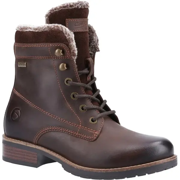 image of Cotswold Womens Daylesford Waterproof Warm Ankle Boots - UK 4 / EU 37 Brown female PS3635DKB4