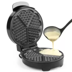 image of Progress EK4562P Heart Shaped 1000W Waffle Maker - Black