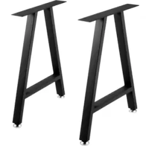Image of Vevor Metal Table Legs Dining Table Legs 28"x17.7" A-shaped Desk Legs Set Of 2