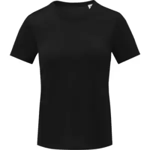 Image of Elevate Womens/Ladies Kratos Short-Sleeved T-Shirt (L) (Solid Black)