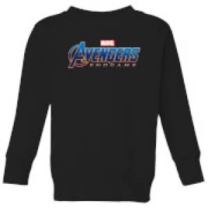 image of Avengers Endgame Logo Kids Sweatshirt - Black - 11-12 Years