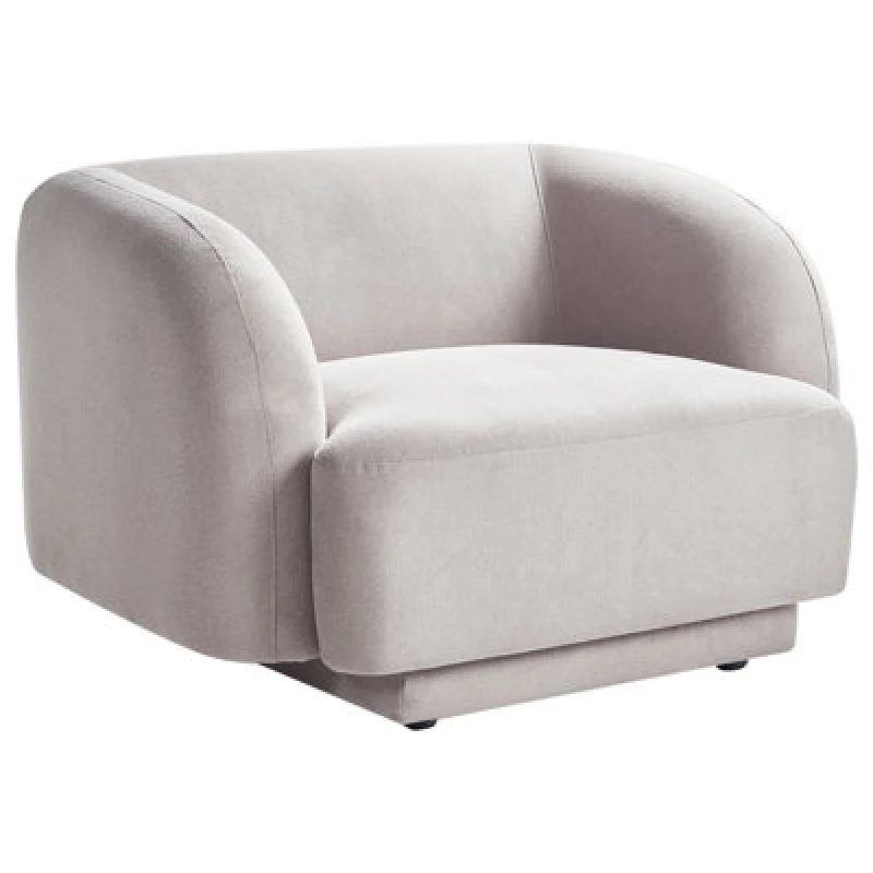 Image of Beliani Fabric Armchair Grey Skjanes