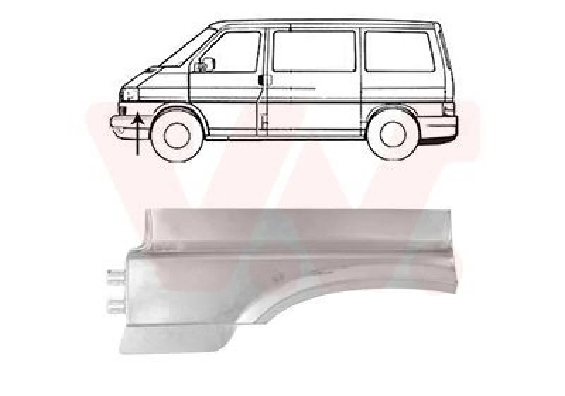 Image of VAN WEZEL Wing fender VAN WEZEL 5874153