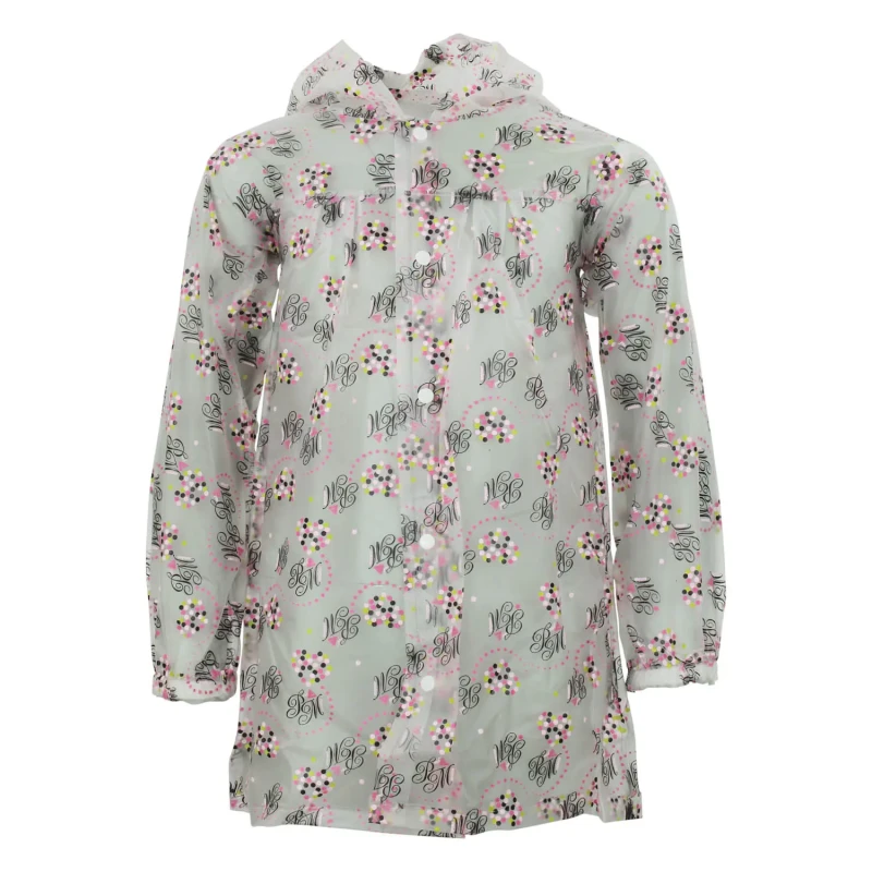 Image of Peak Mountain Girl's waterproof jacket Peak Mountain Feak Blanc Female 3 ans FEAK/WAN/TRANSPARENT / ROSE