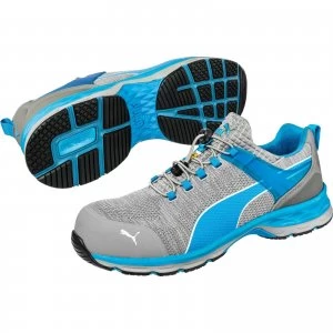 image of Puma Safety Xcite Low Toggle Safety Shoe Grey / Blue Size 10.5